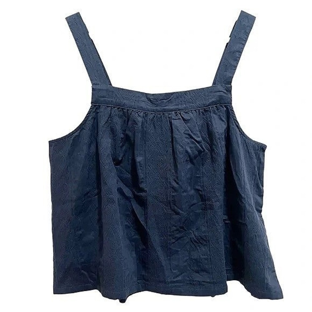 Splendid Collection Aubrey Tank Top M Navy Blue Lyocell Cotton Blend‎
